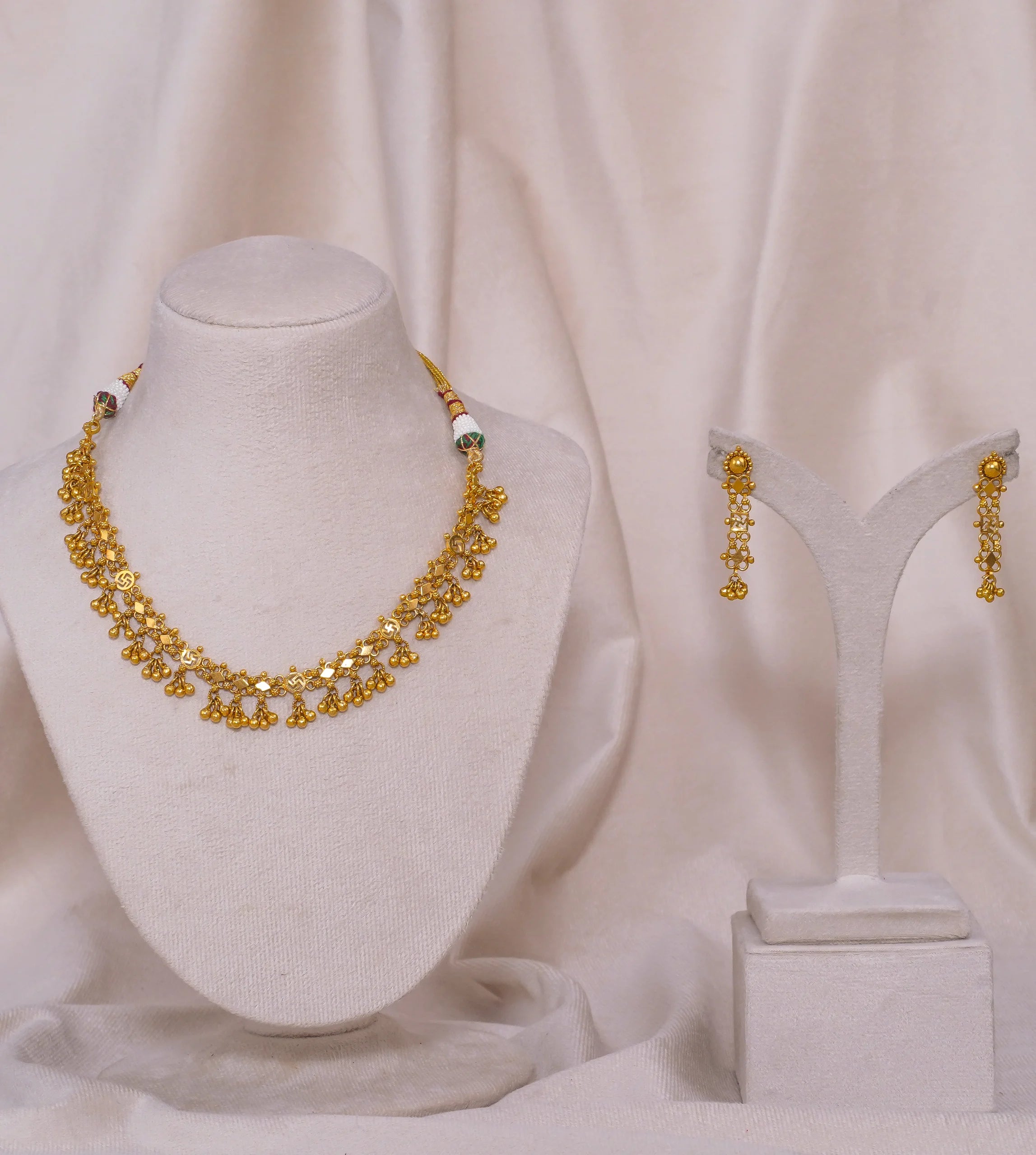 Antique Chandan Small Necklace (AN-NK-07-G)