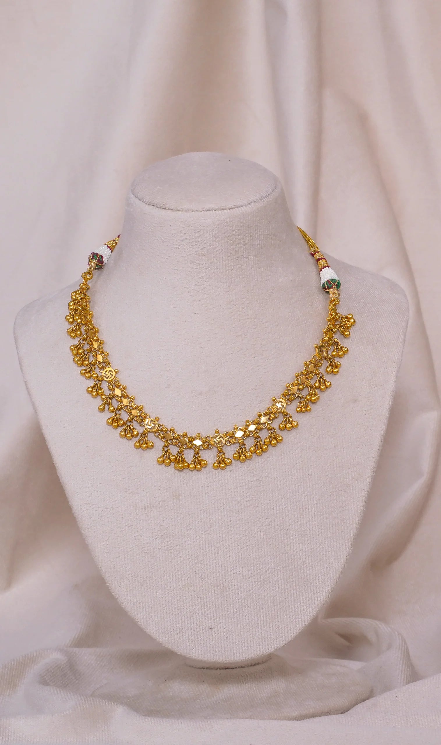 Antique Chandan Small Necklace (AN-NK-07-G)