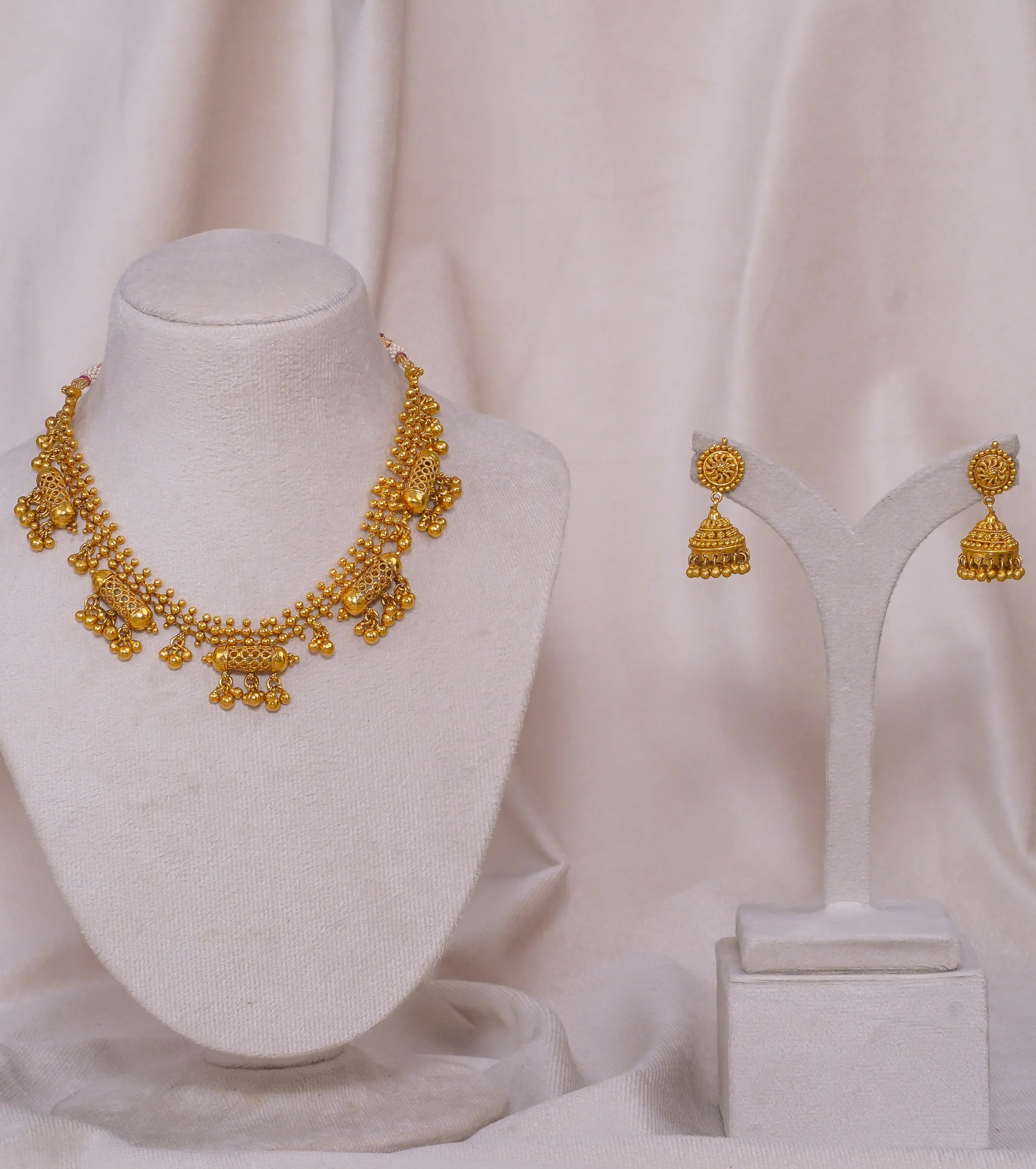 Antique Five Doodi Necklace (AN-NK-11-G)