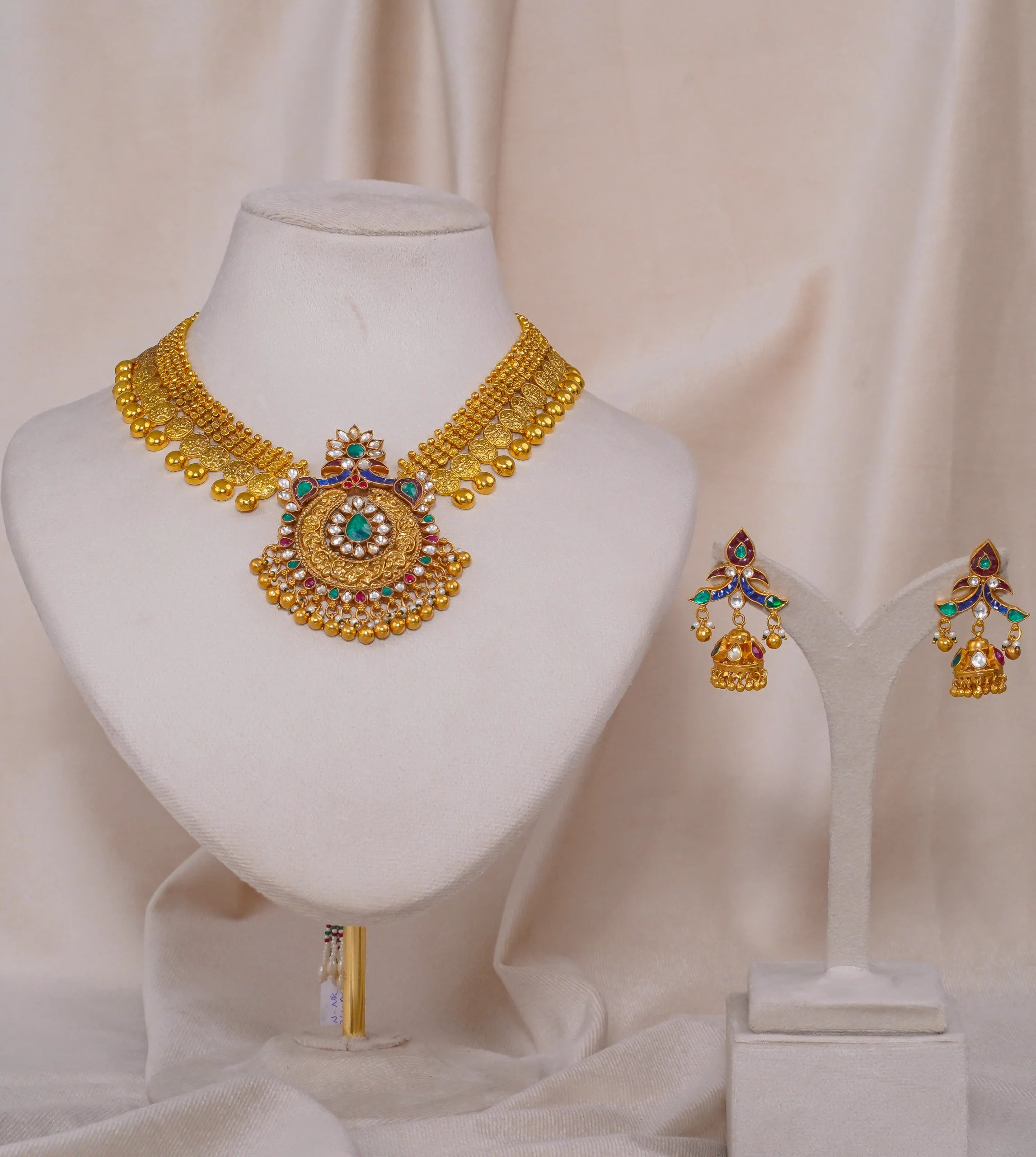 Antique Gini Peacock Necklace (AN-NK-24-M)