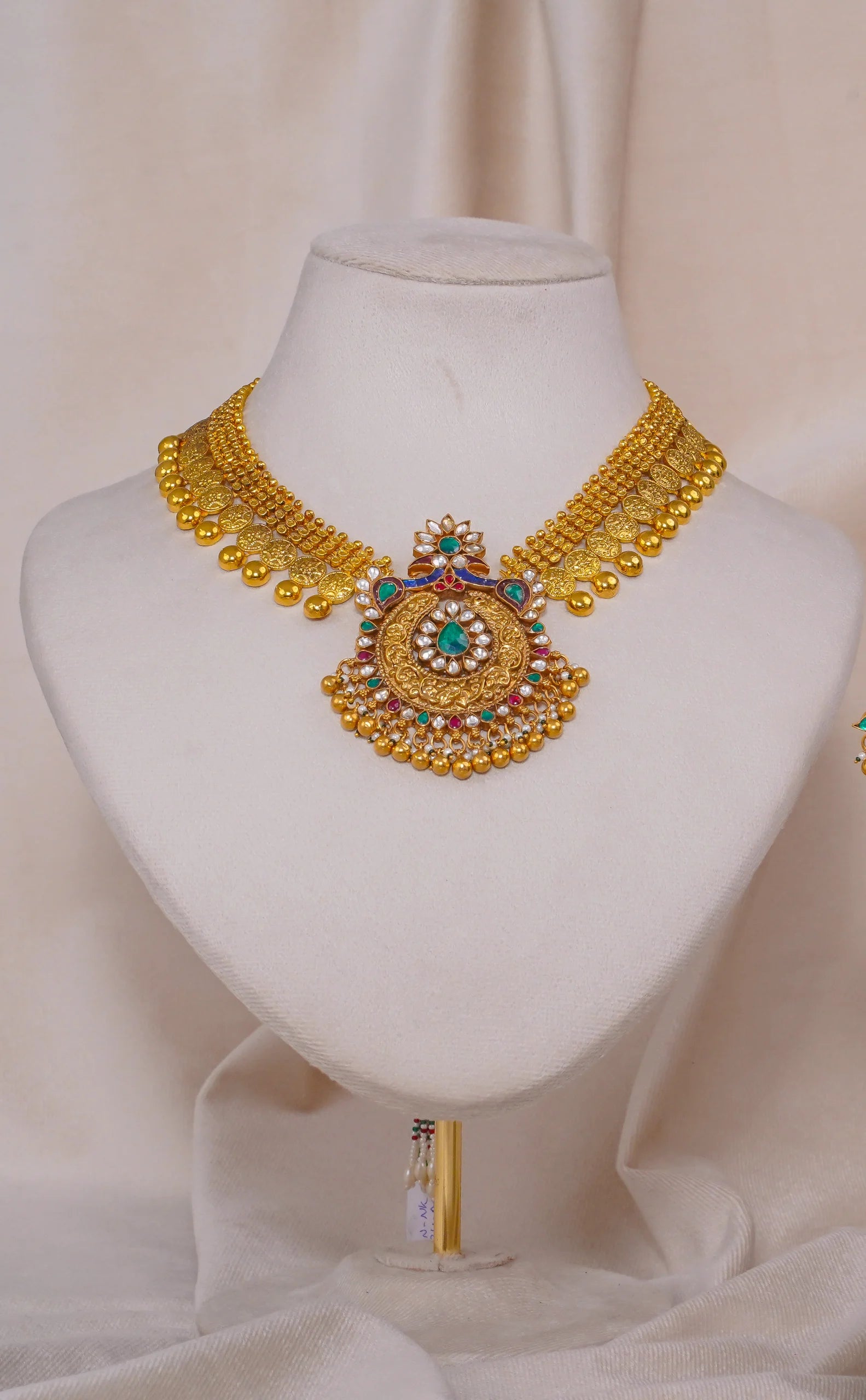 Antique Gini Peacock Necklace (AN-NK-24-M)