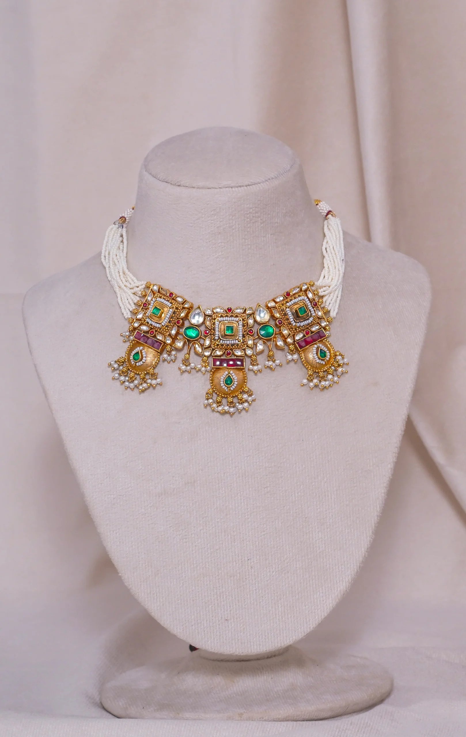 Antique Moti Necklace (AN-NK-43-M)