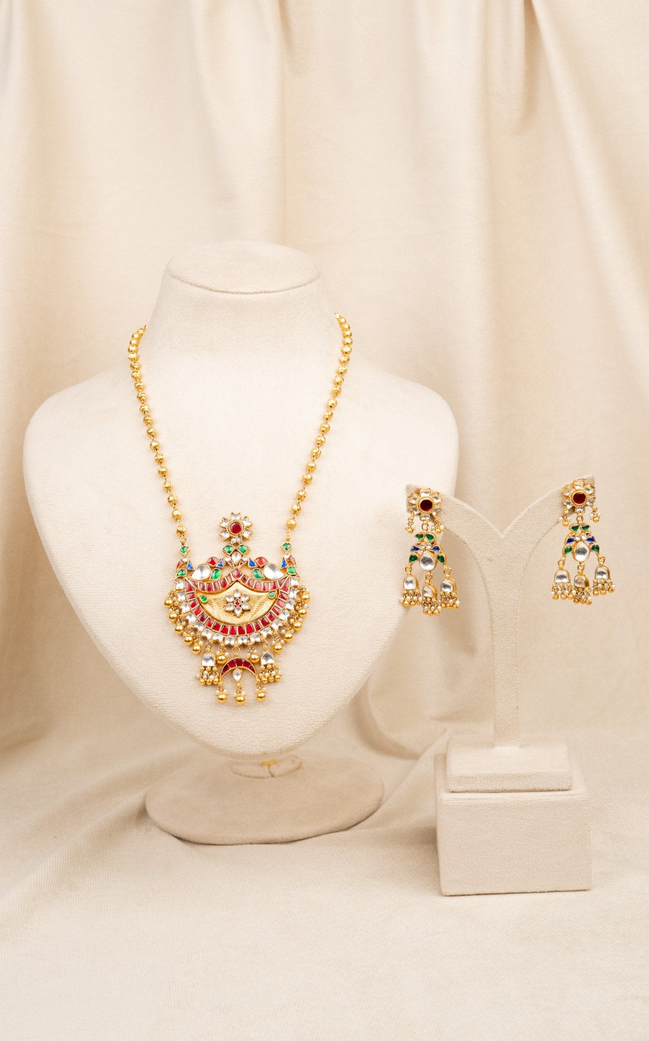Antique Nakshi Moon Heavy Pendant (AN-PD-01-M)