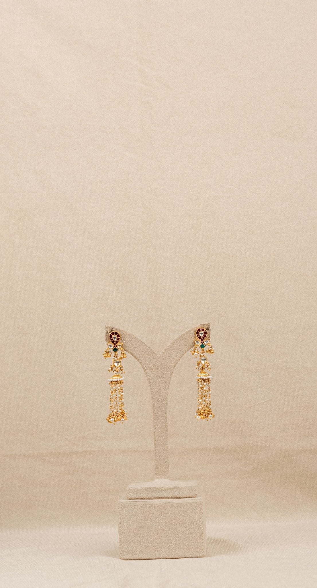 Pearl & Kundan Bridal Necklace Set (MO-NK-15-M)