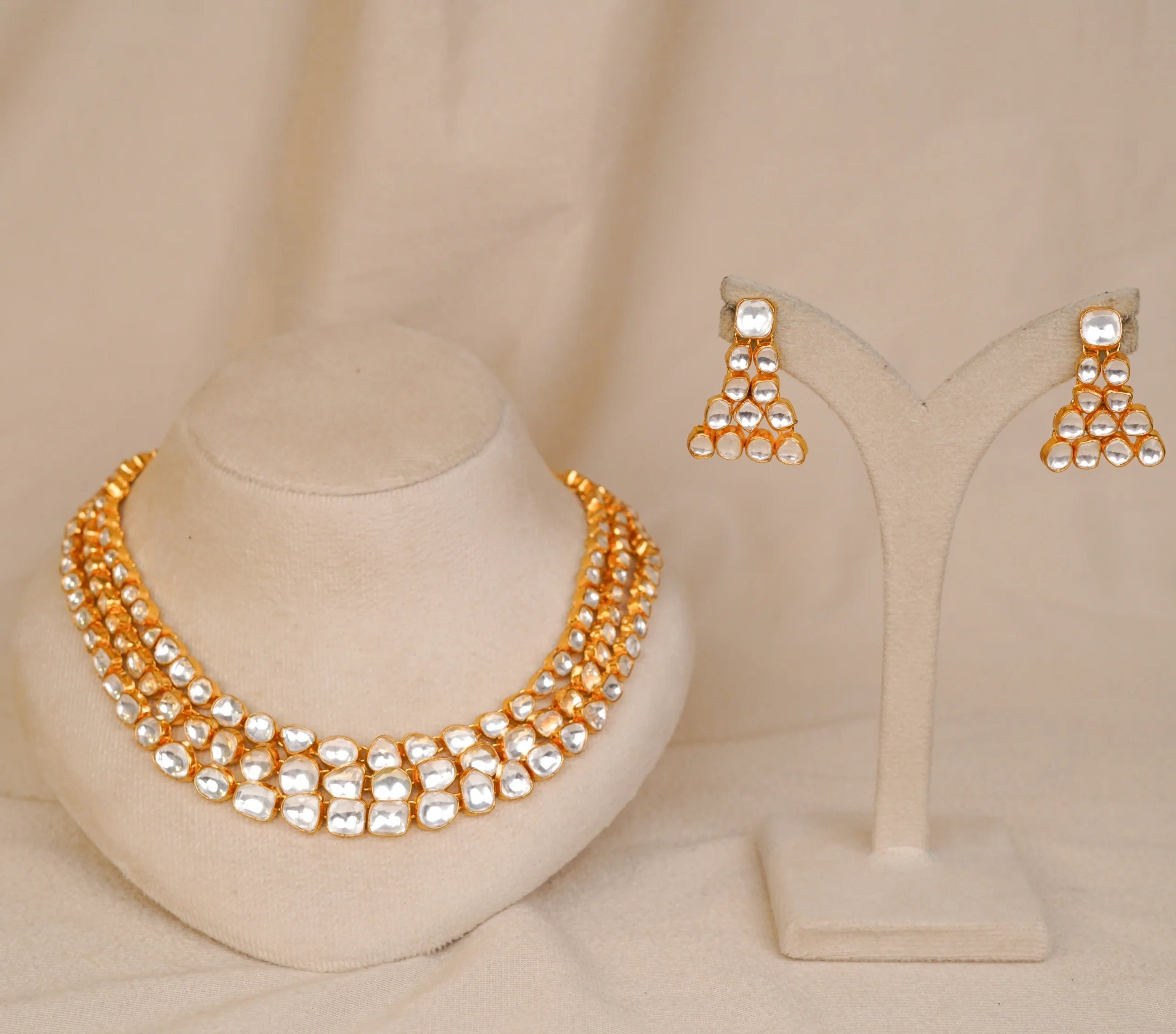 Jadtar Unshape Necklace(JA-NK-25-W)