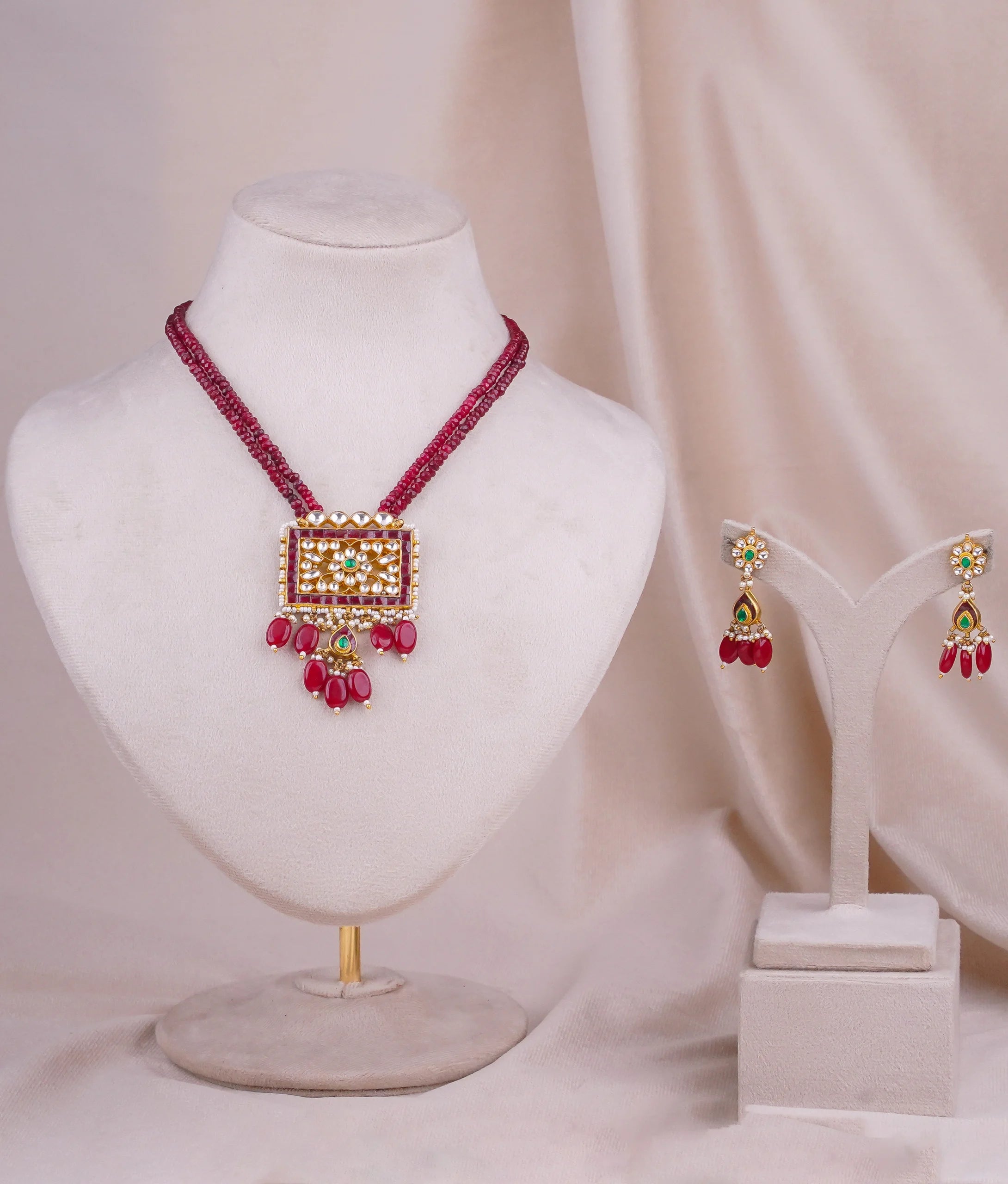 Jadtar Square Pendant (JA-PD-01-M)