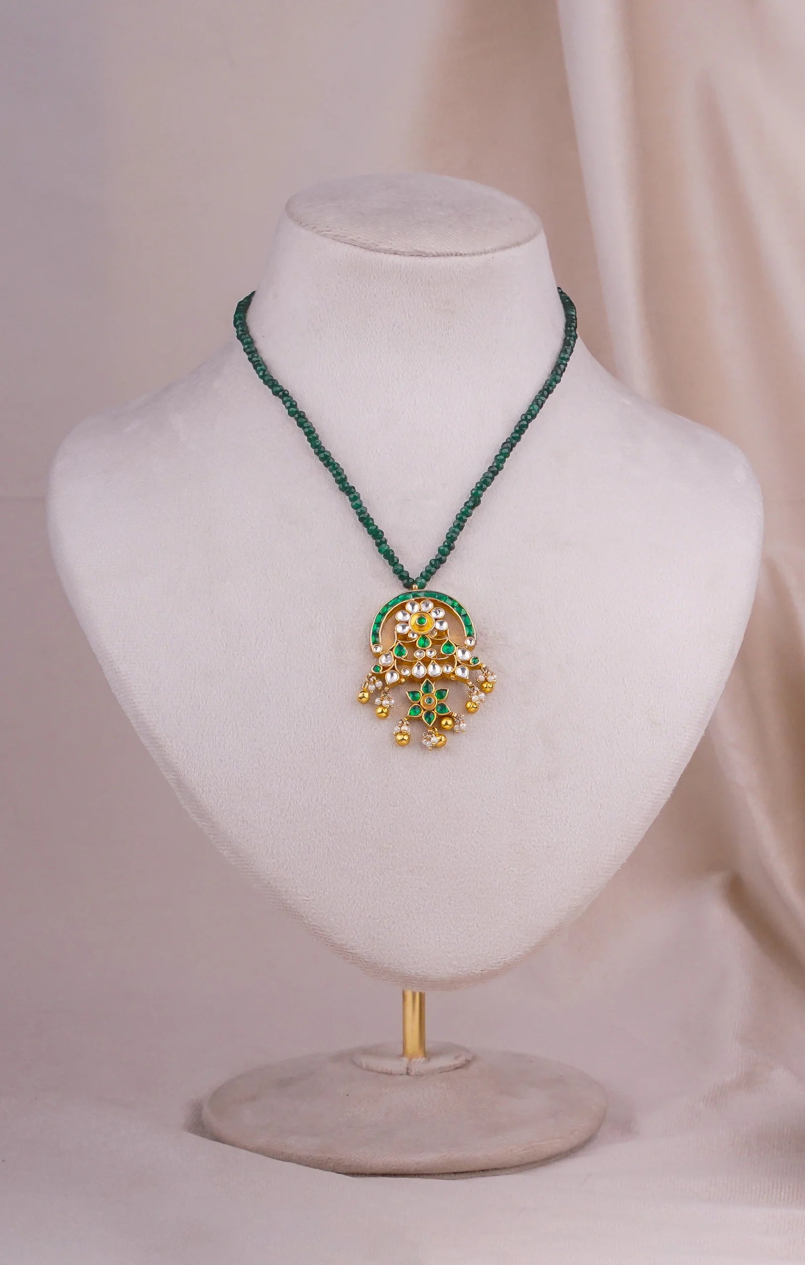 Jadtar Half Moon Pendant (JA-PD-04-B)