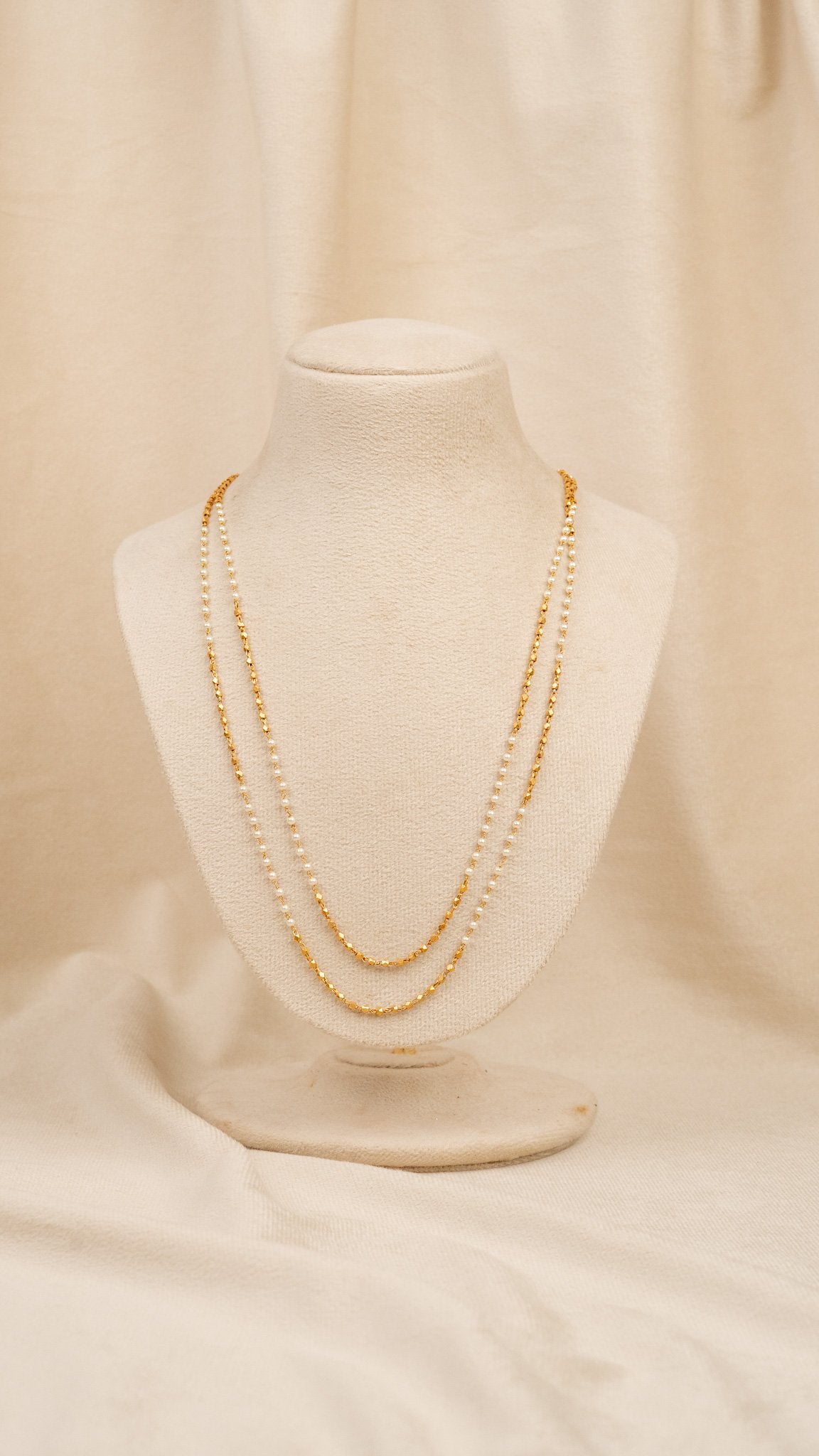Dual Layer Ruby & Pearl Mala (MO-MA-05)
