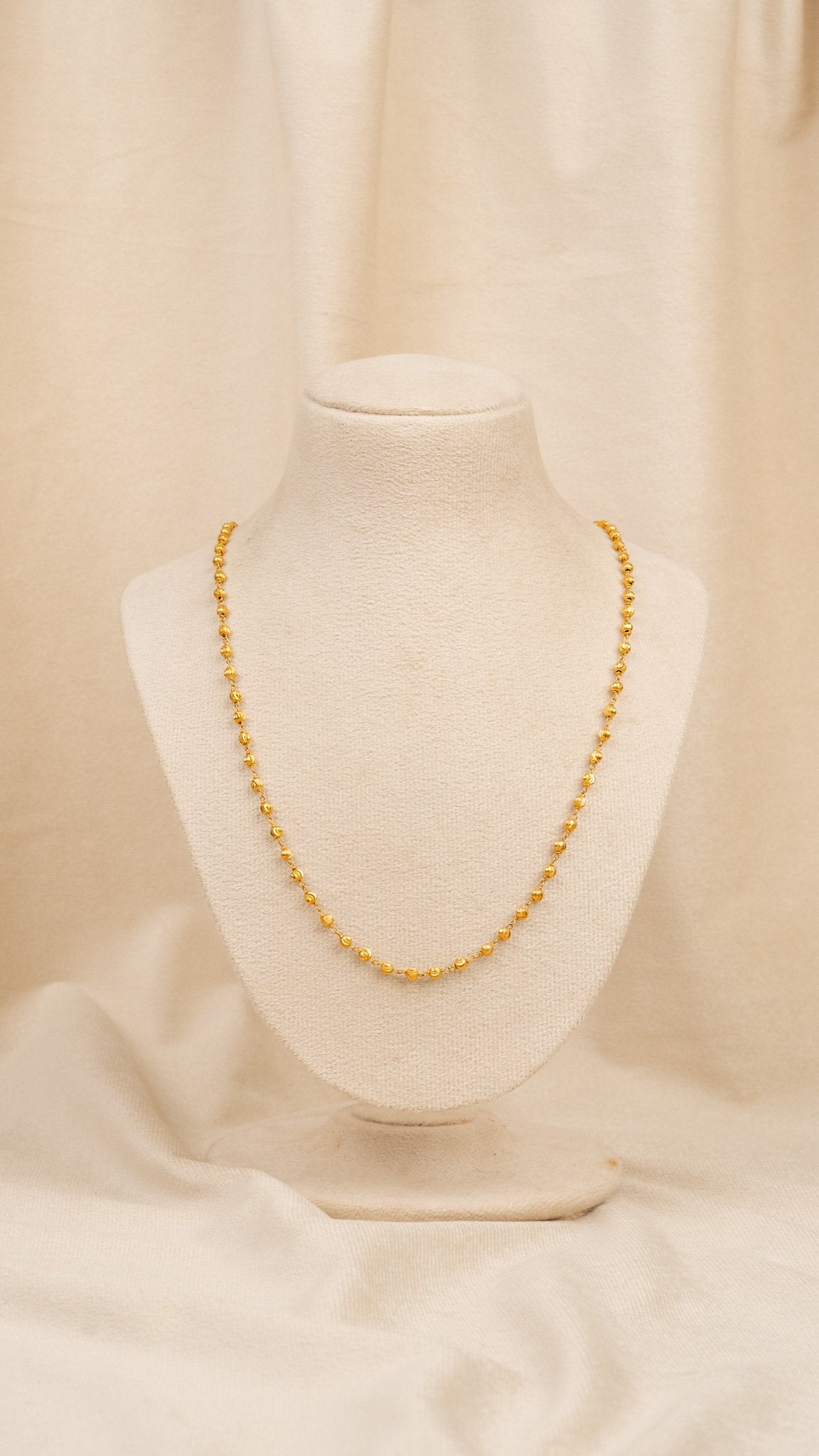 Triple Layer Pearl & Gold Mala (MO-MA-11)