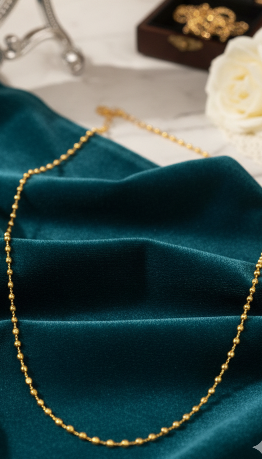 Triple Layer Pearl & Gold Mala (MO-MA-11)