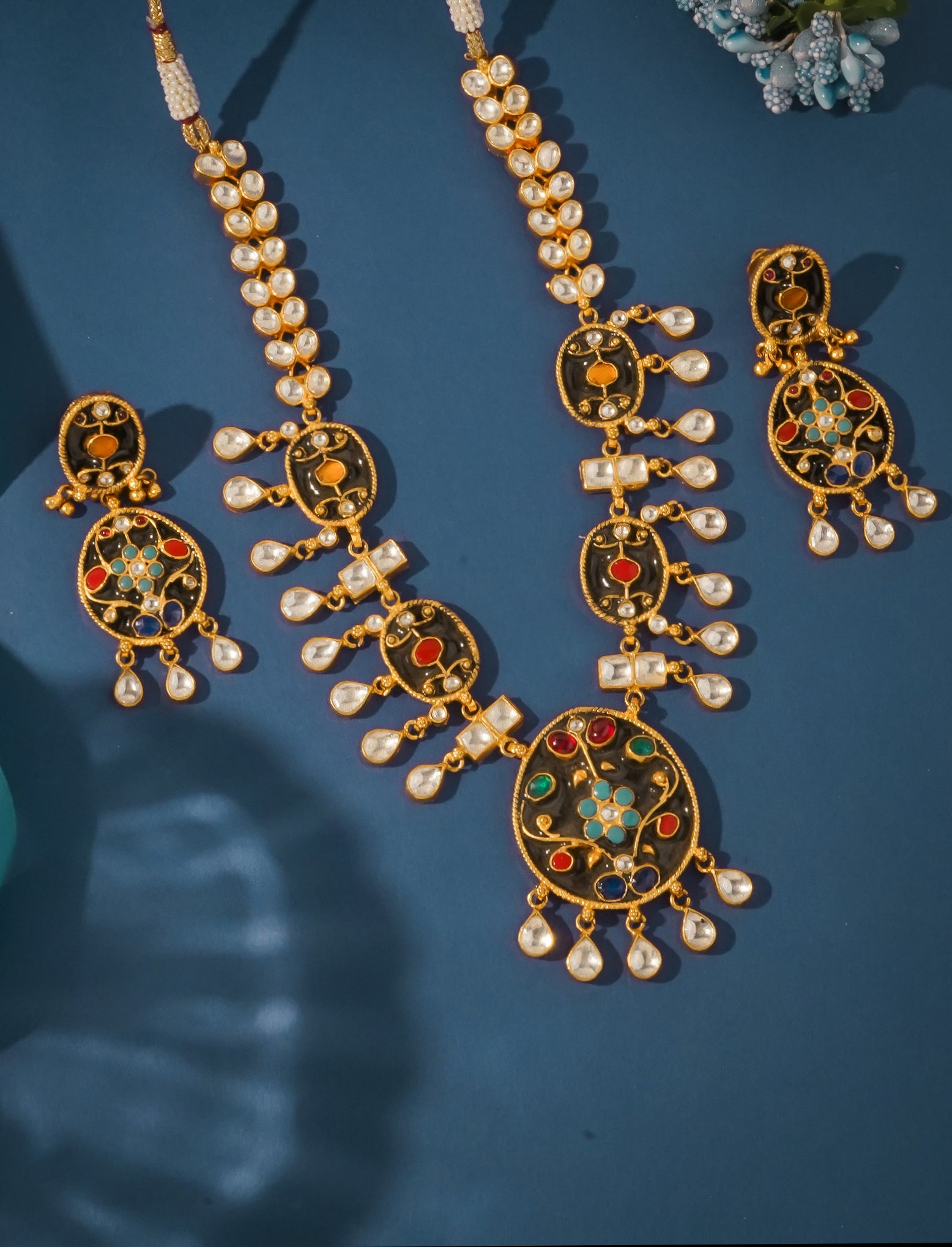 Antique Minakari Necklace (AN-NK-35-BL)