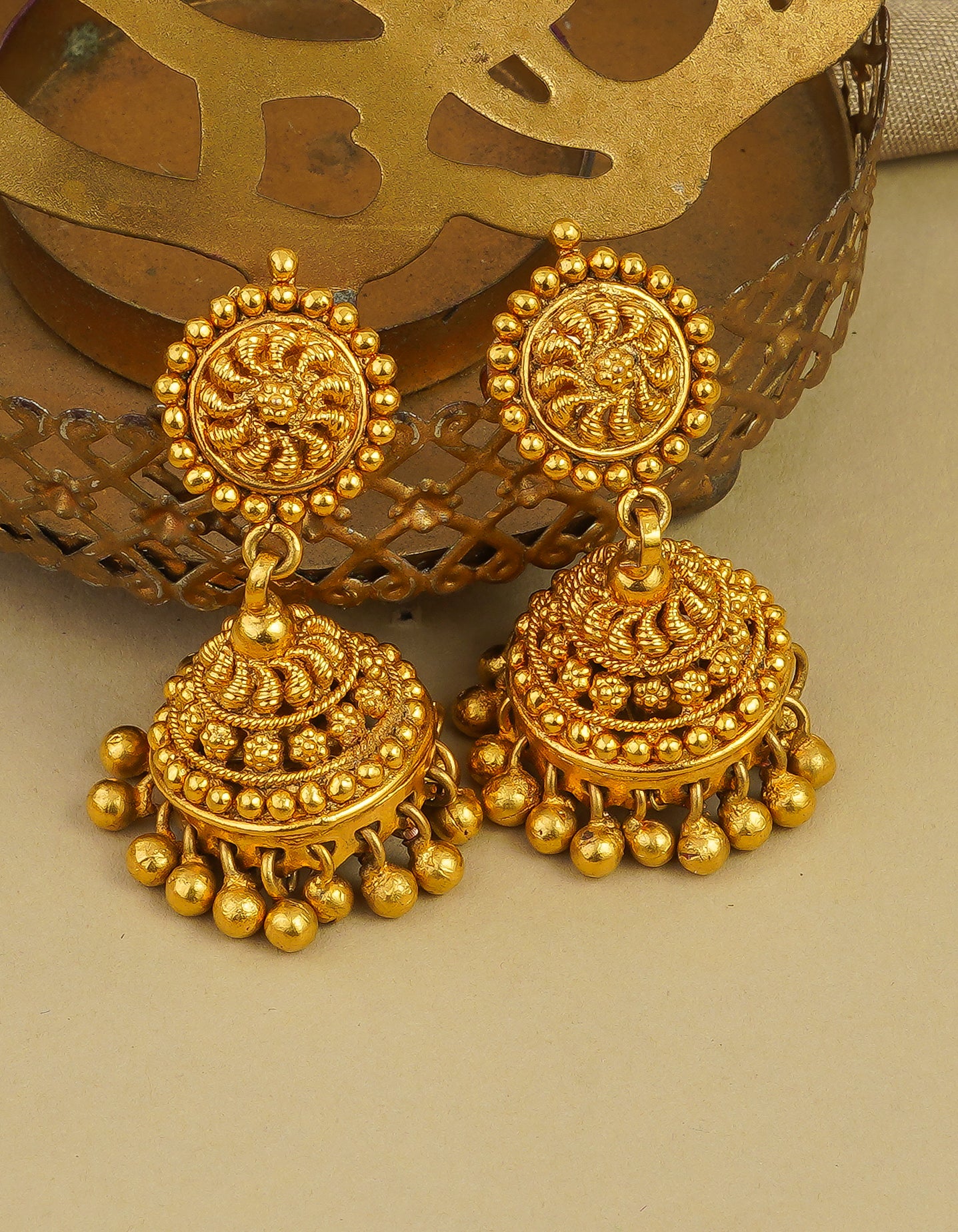 Antique Five Doodi Necklace (AN-NK-11-G)