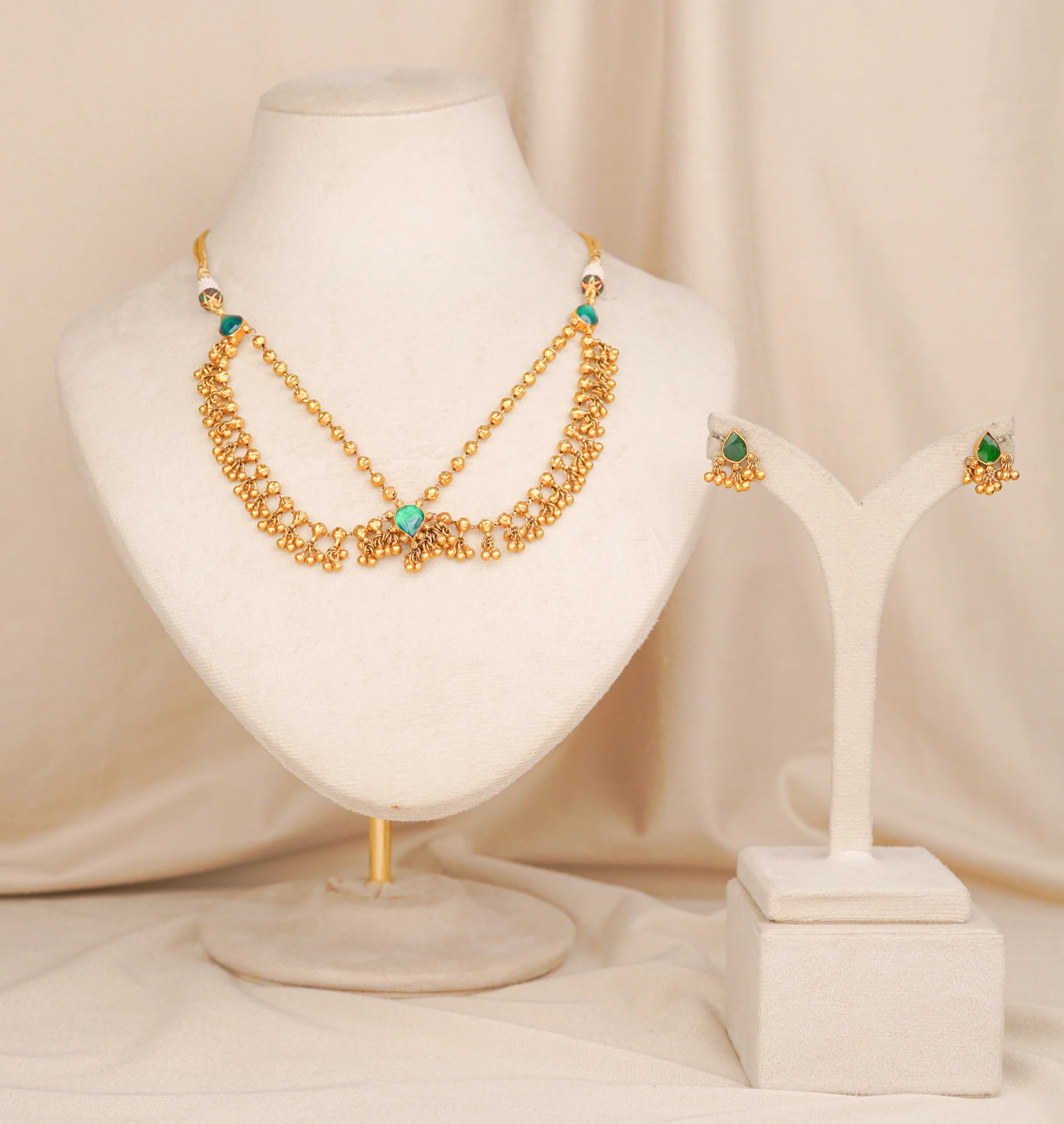 Antique Pan Necklace (AN-NK-33-G)