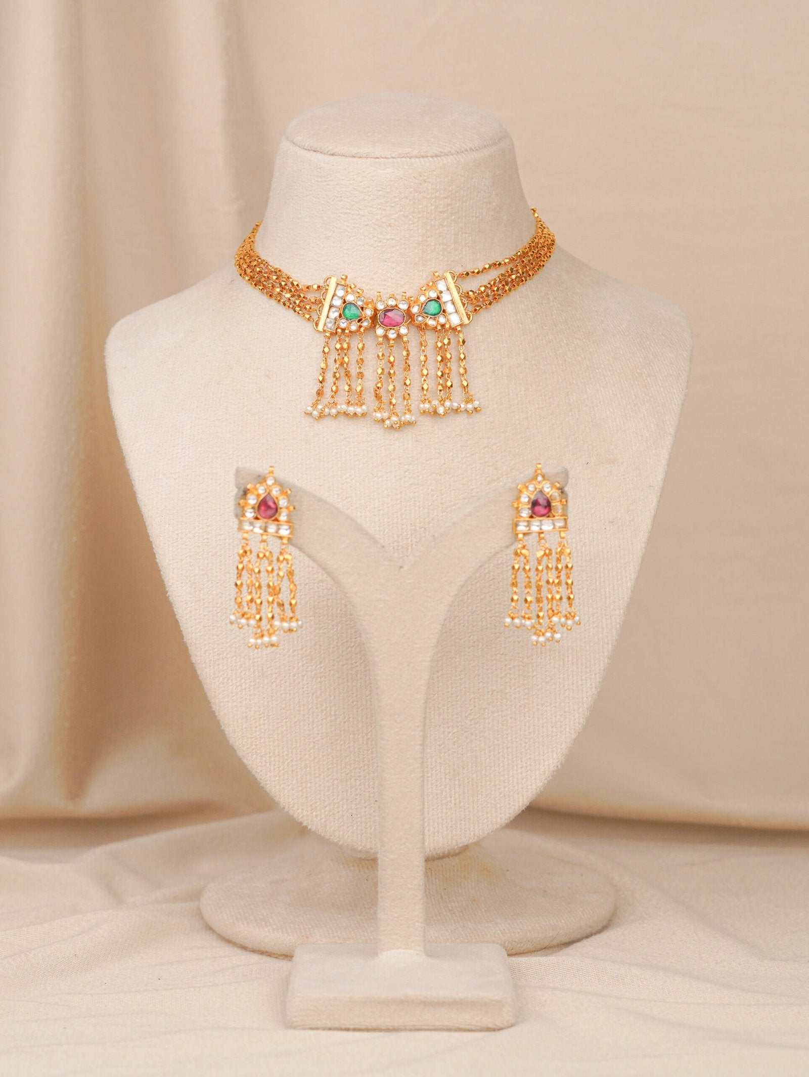 Antique Hira Kanthi Necklace(AN-NK-50-M)