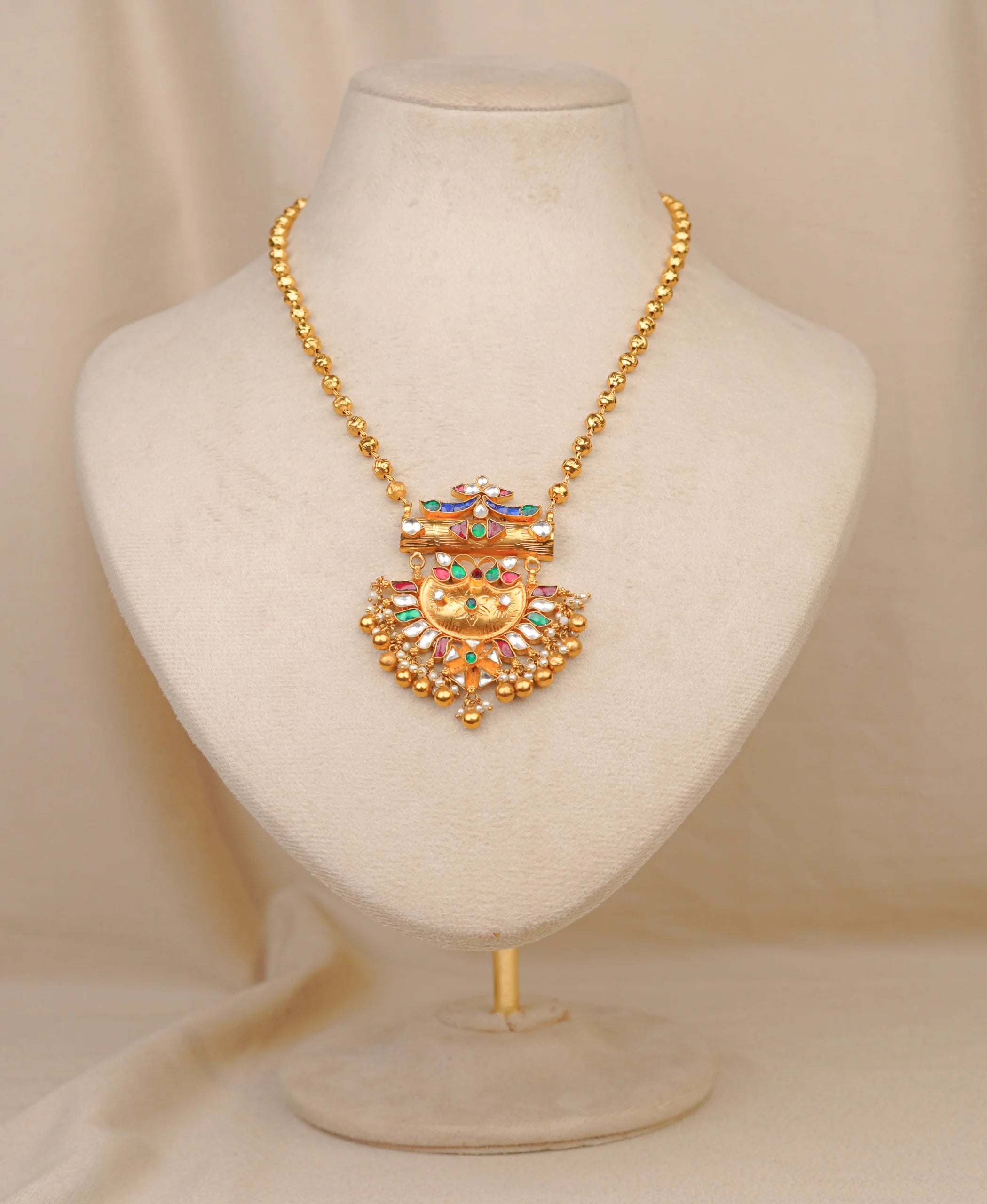 Antique Nakshi Pan Pendant (AN-PD-22-M)