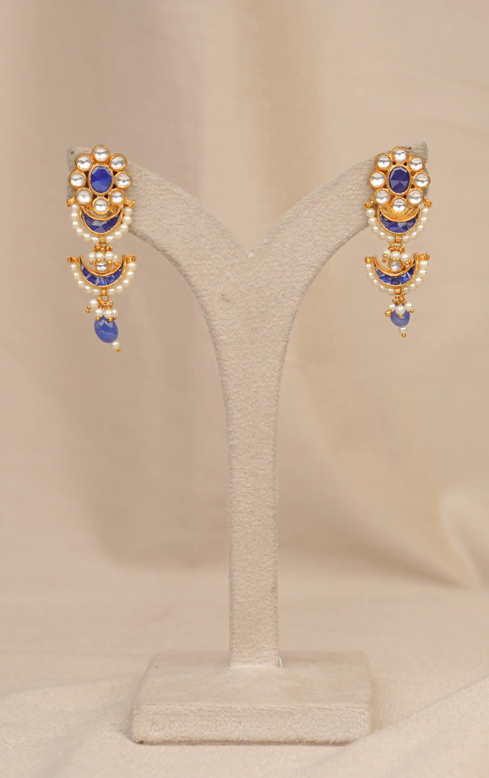 Moti Half Moon Necklace (MO-NK-11-B)