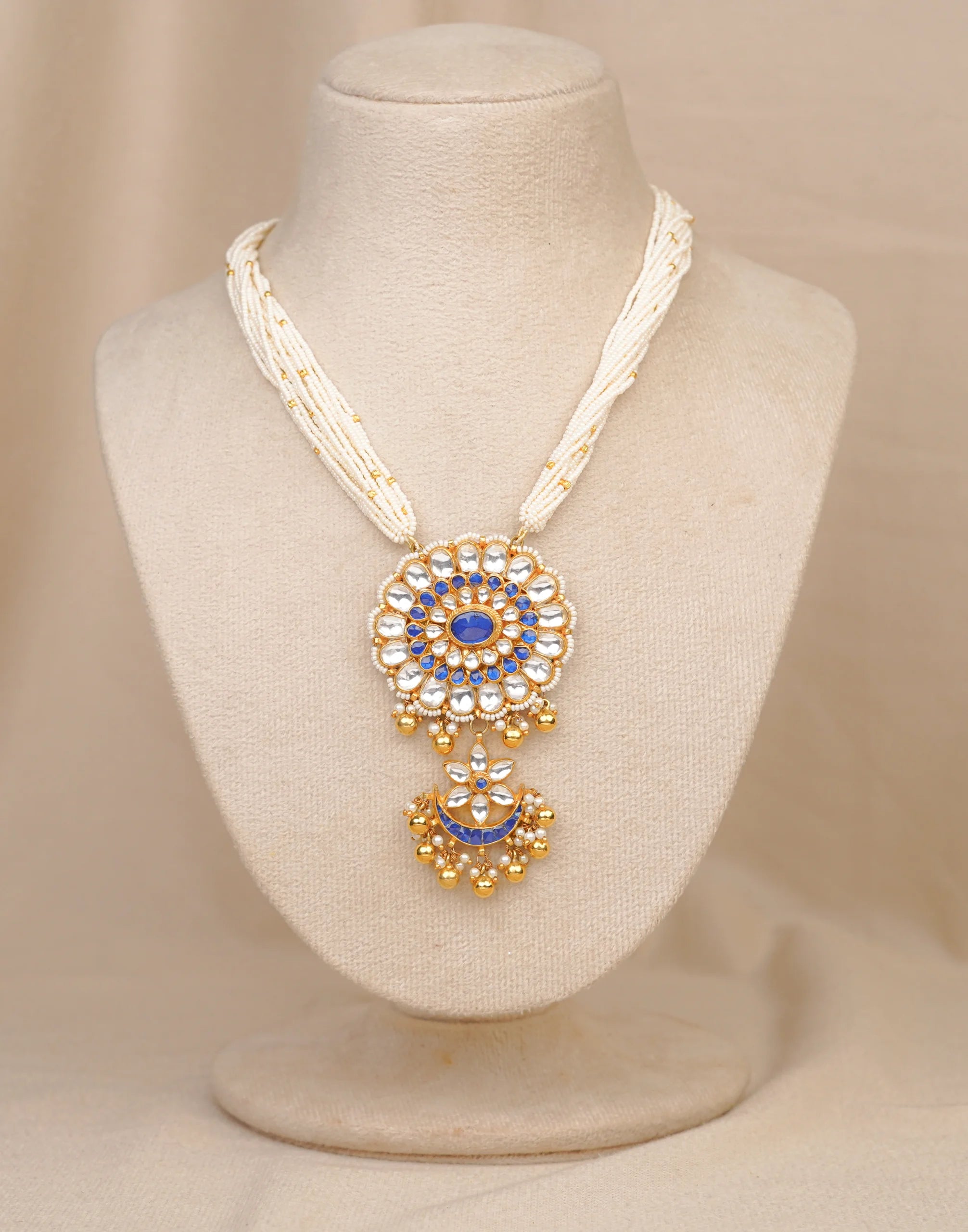 Moti Flower Necklace(MO-NK-12)