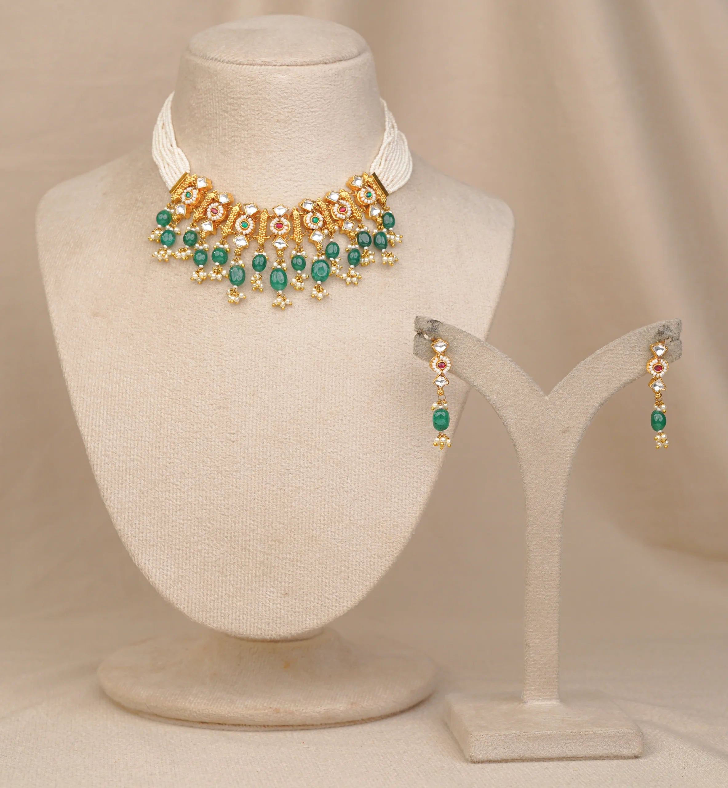 Moti Choker Necklace(MO-NK-07)