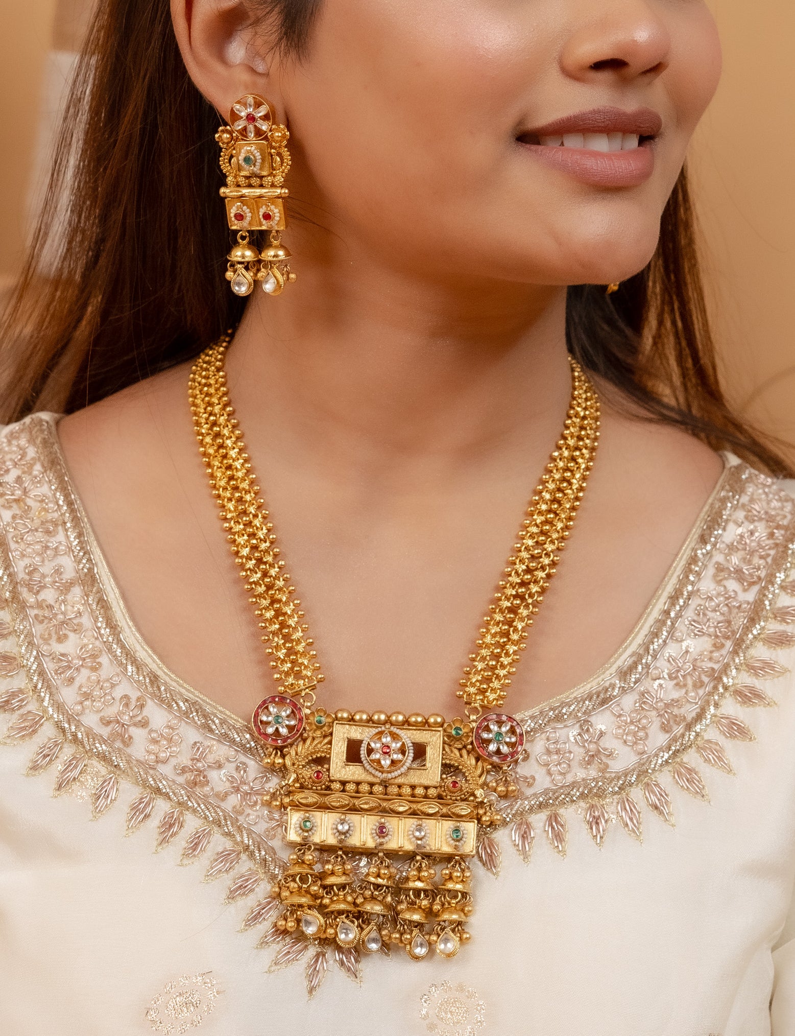 Antique Jaislmeri Long Set (AN-NK-22-M)