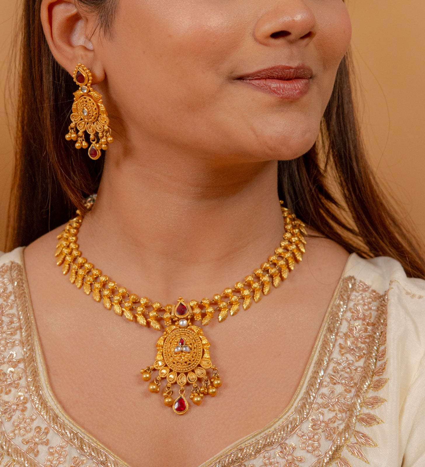 Antique Mohanmala Necklace (AN-NK-30-M)
