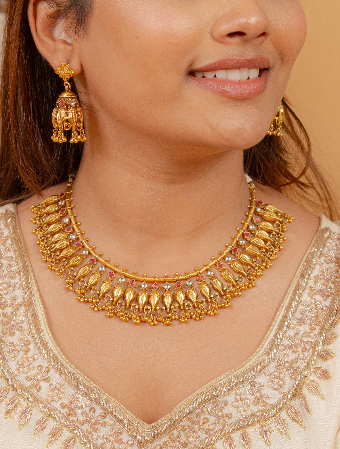 Antique Jowari Necklace (AN-NK-13-G)