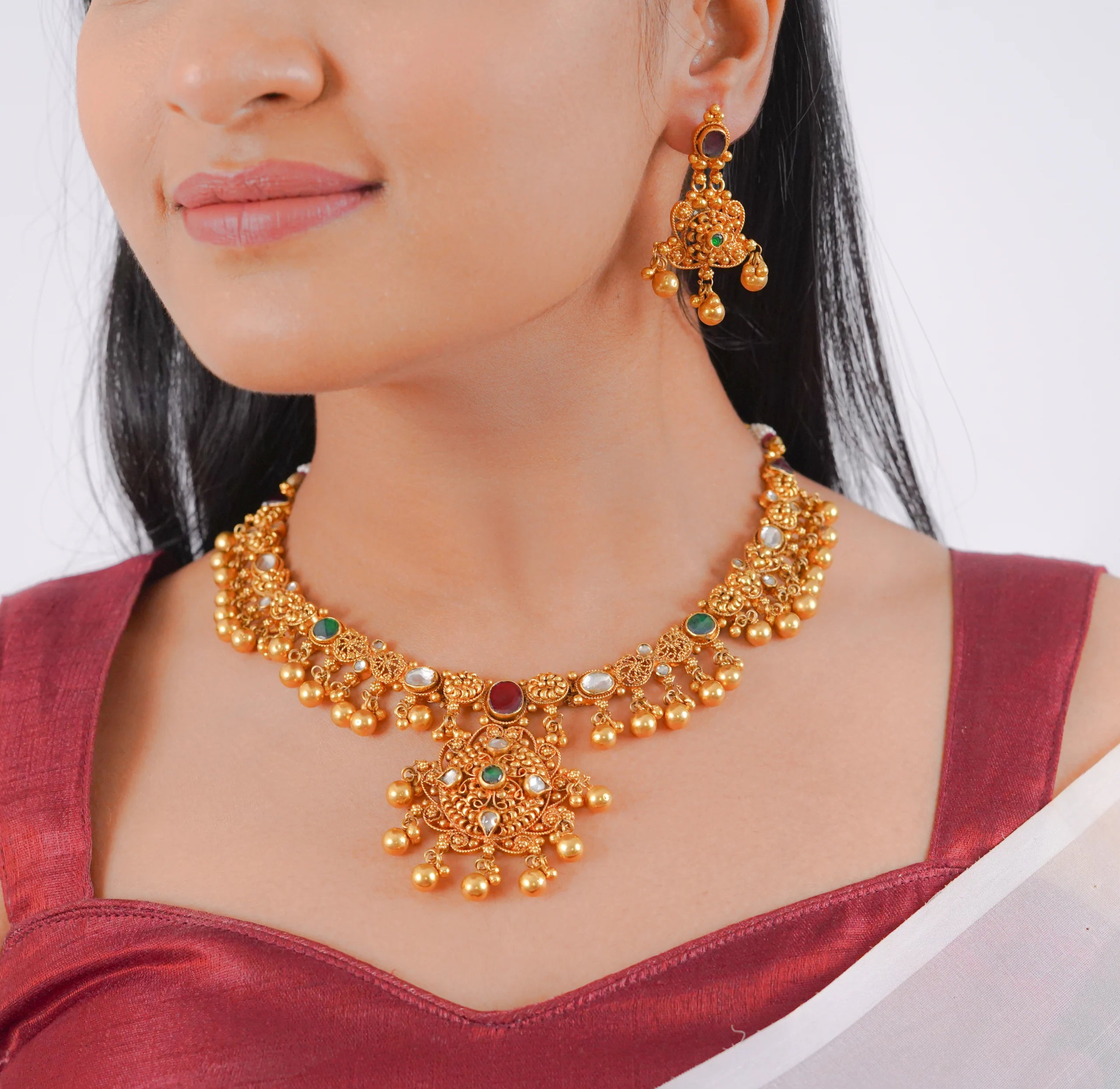 Antique Round Necklace (AN-NK-27-M)
