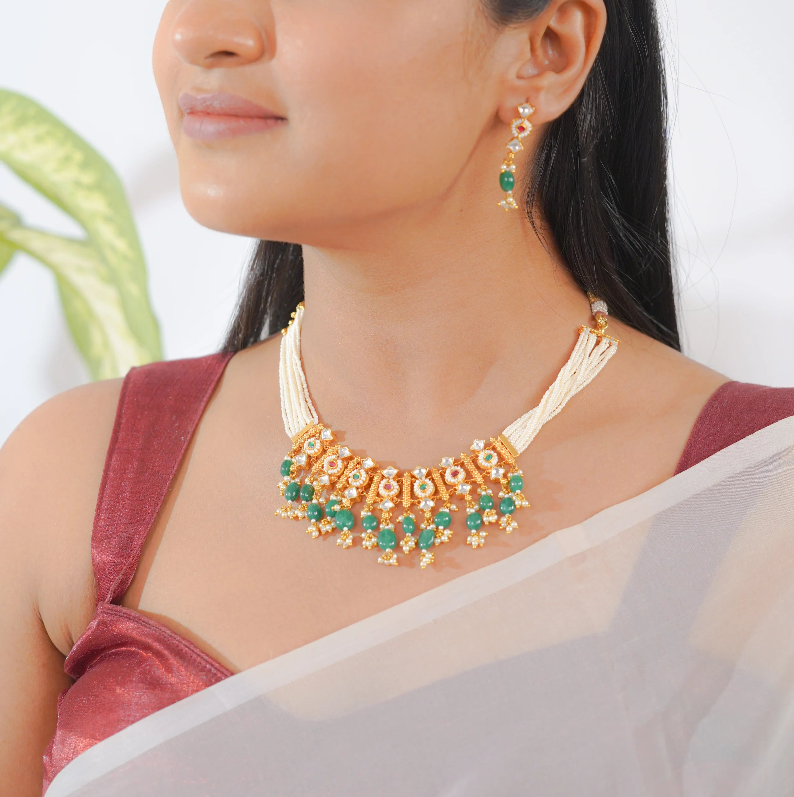 Moti Choker Necklace(MO-NK-07)