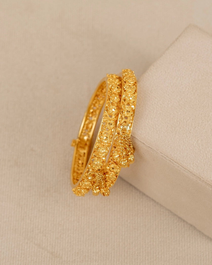 Antique Gulab Bangles – antique kundan bangles in 1 gram gold forming by Dev Jewellers