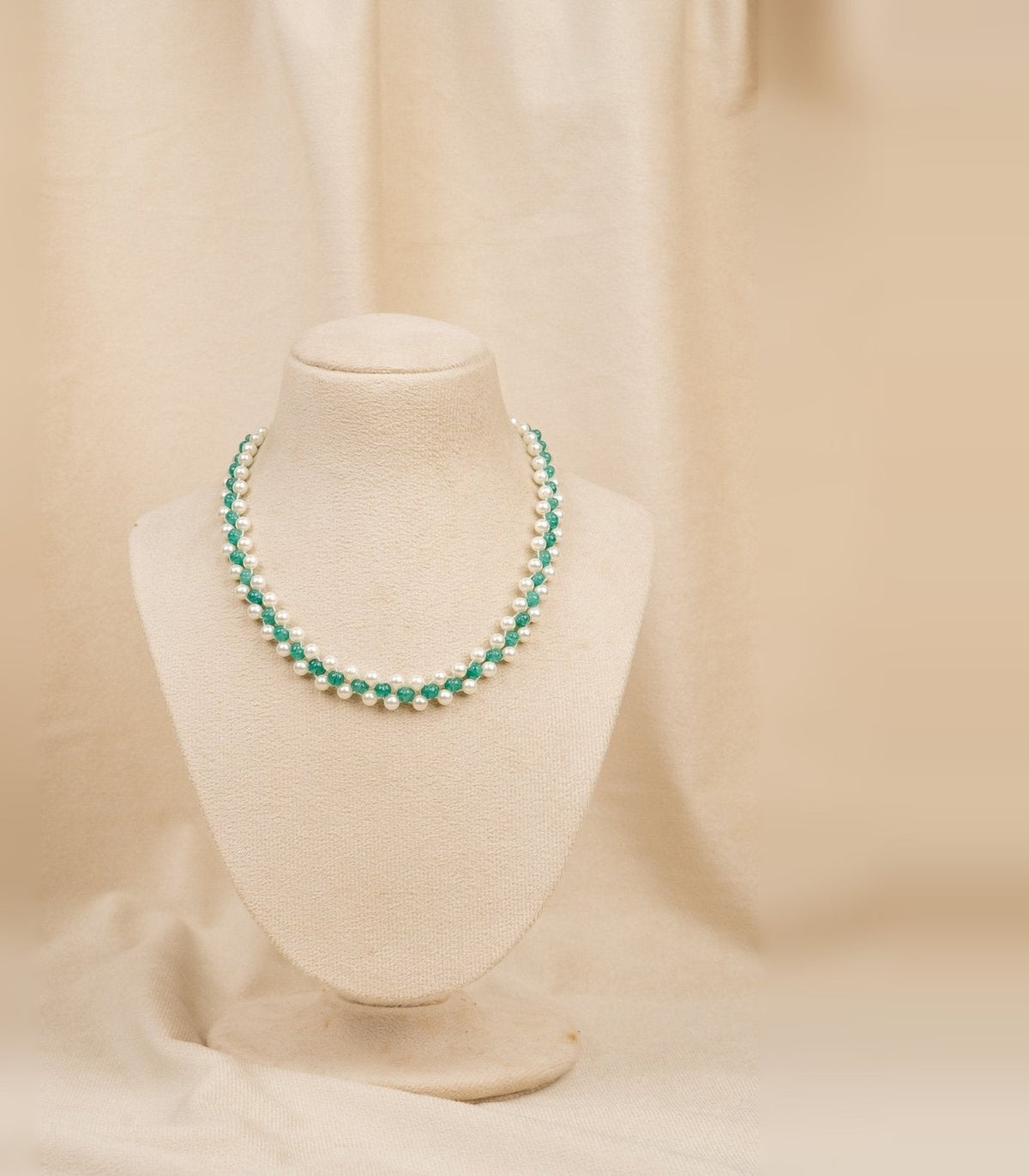 Ruby Pearl Dual Layer Mala - moti mala in 1 gram gold forming by Dev Jewellers, view 1