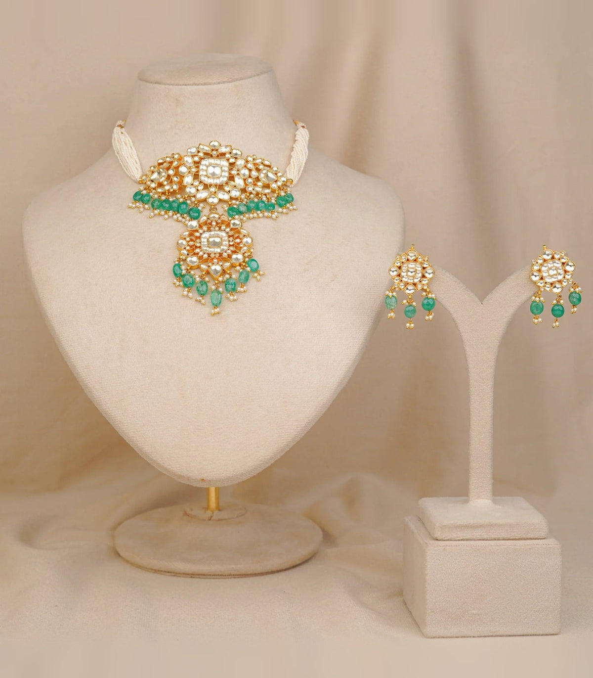 Jadtar Choker Necklace - jadtar kundan choker in 1 gram gold forming by Dev Jewellers, view 1