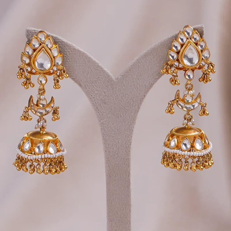 Antique Pan Dull Earrings (AN-ER-01-W)
