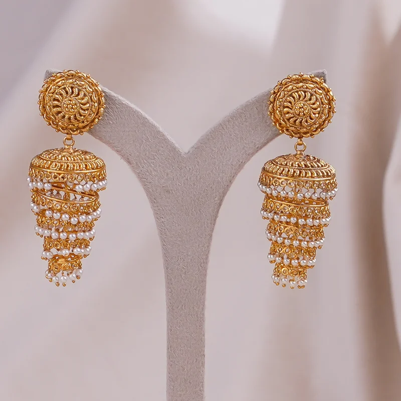 Antique Dull Earrings (AN-ER-05-G)