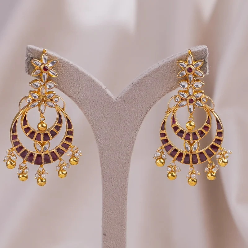 Jadtar Moon Earrings (JA-ER-01)