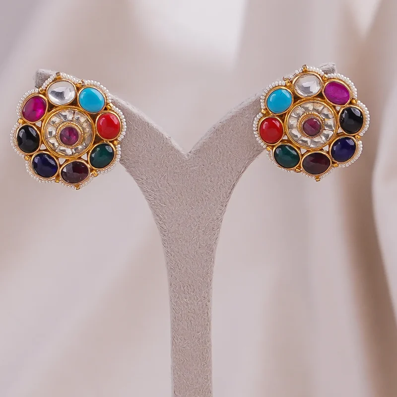 Jadtar Navgrah Earrings (JA-ER-06-M)