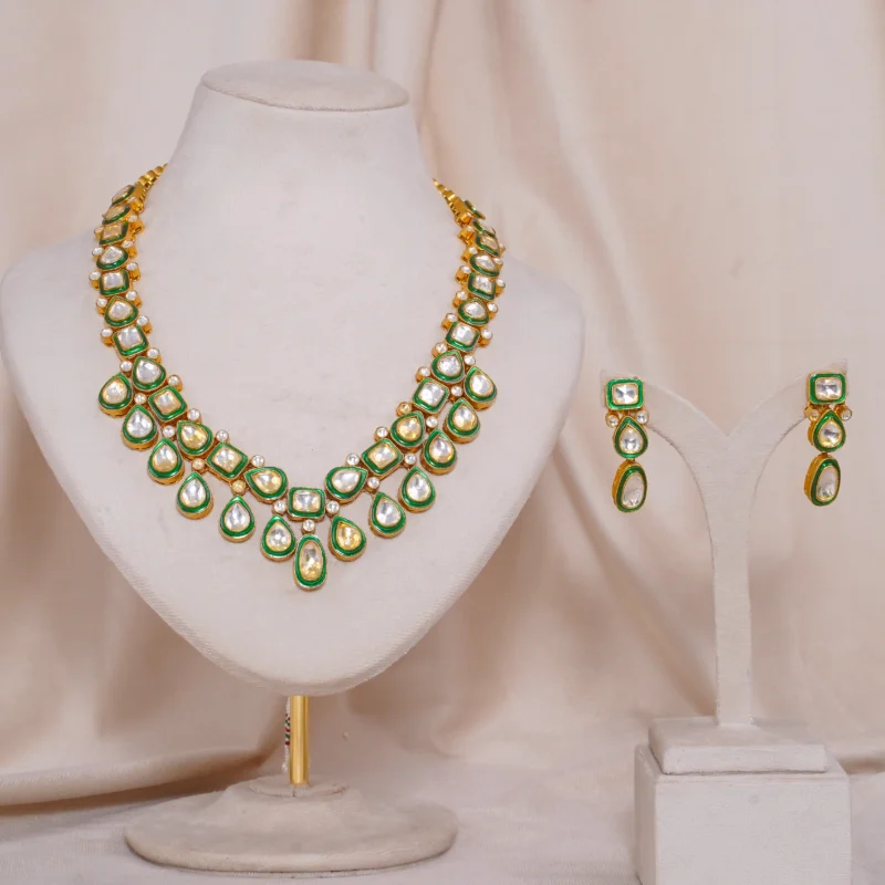 Jadtar Pan Minakari Necklace (JA-NK-03-W)