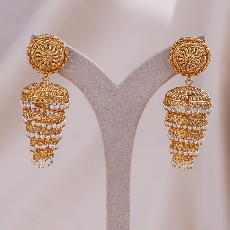 Antique Dull Earings (AN-ER-05-G)