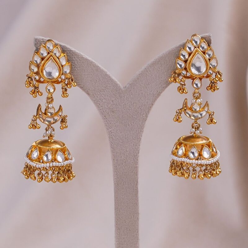 Antique Pan Dull Earings (AN-ER-01-W)