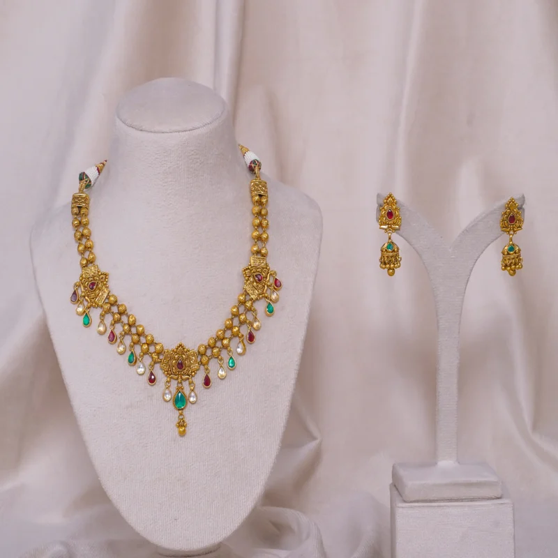 Antique  Mohanmala Necklace (AN-NK-08-M)