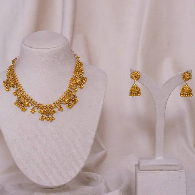 Antique Five Doodi Necklace (AN-NK-11-G)