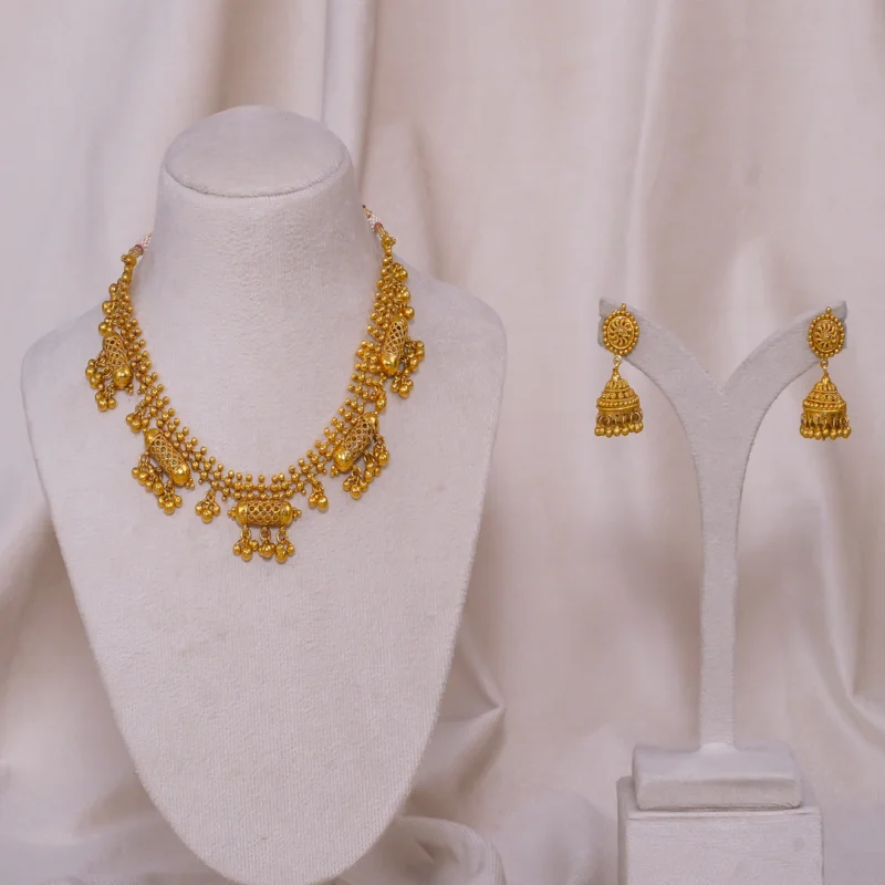 Antique Five Doodi Necklace (AN-NK-11-G)