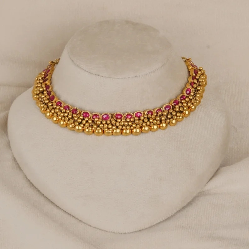 Antique  Googri Neklace (AN-NK-21-R)