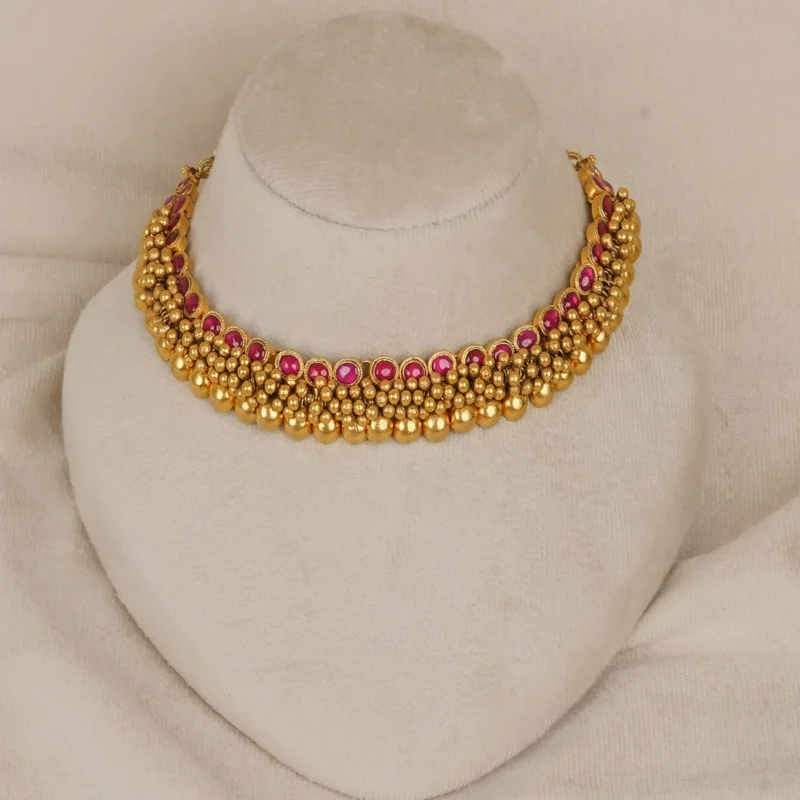 Antique  Googri Neklace (AN-NK-21-R)