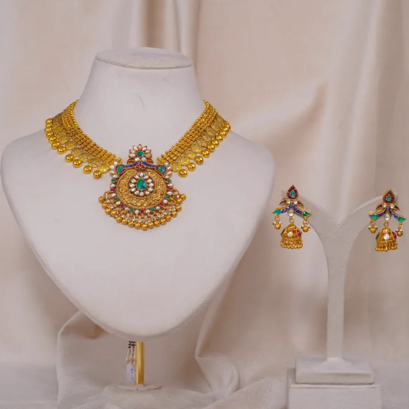 Antique Gini Peacock Necklace (AN-NK-24-M)