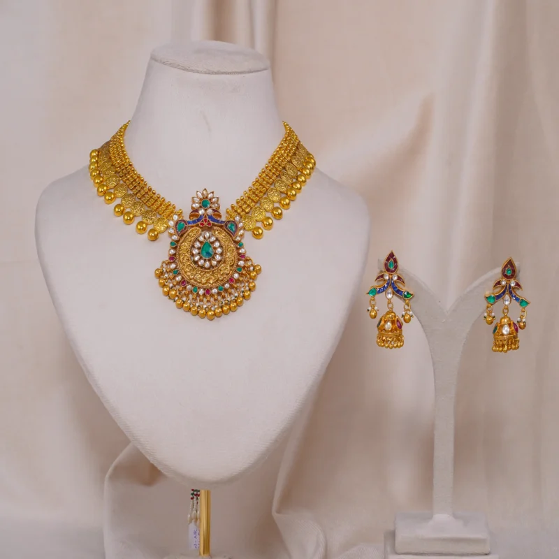 Antique Gini Peacock Necklace (AN-NK-24-M)