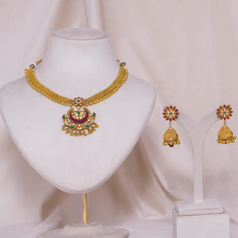 Antique Gulab Necklace (AN-NK-37-M)
