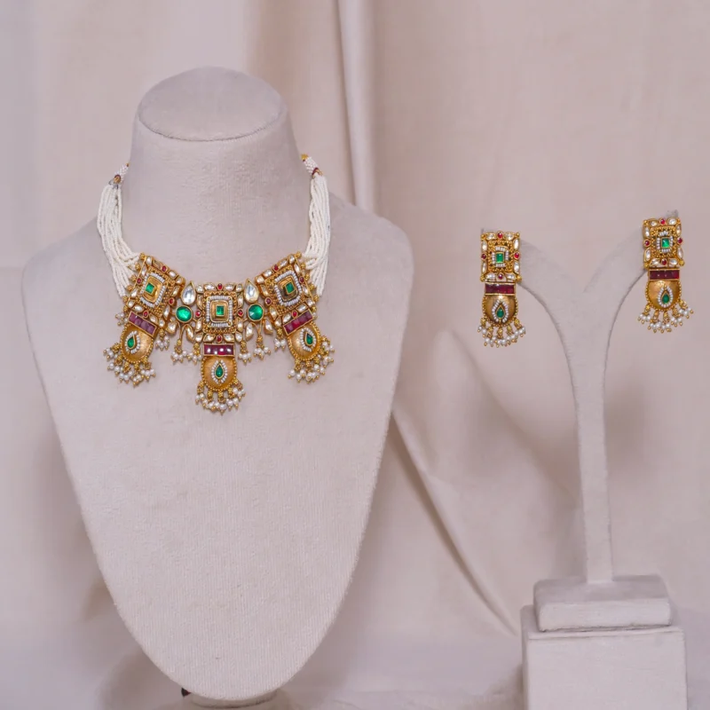Antique Moti Necklace (AN-NK-43-M)