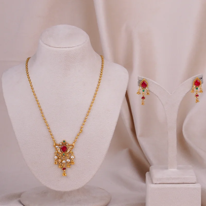 Antique Lotus Pendant (AN-PD-14-M)