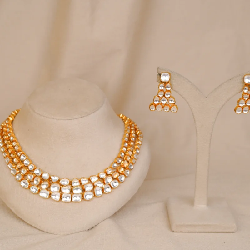 Jadtar Unshape Necklace(JA-NK-25-W)