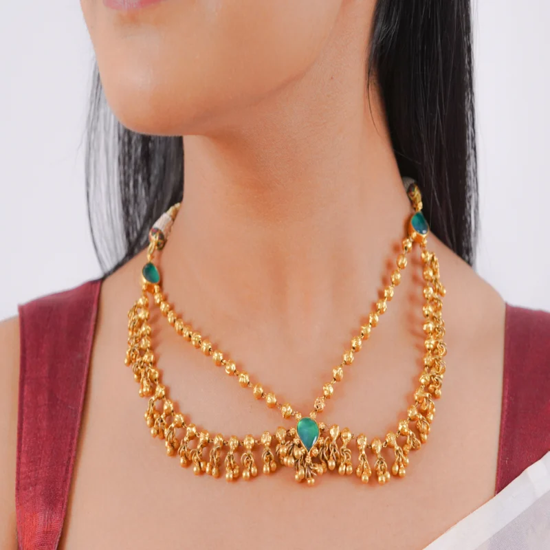 Antique Pan Necklace (AN-NK-33-G)