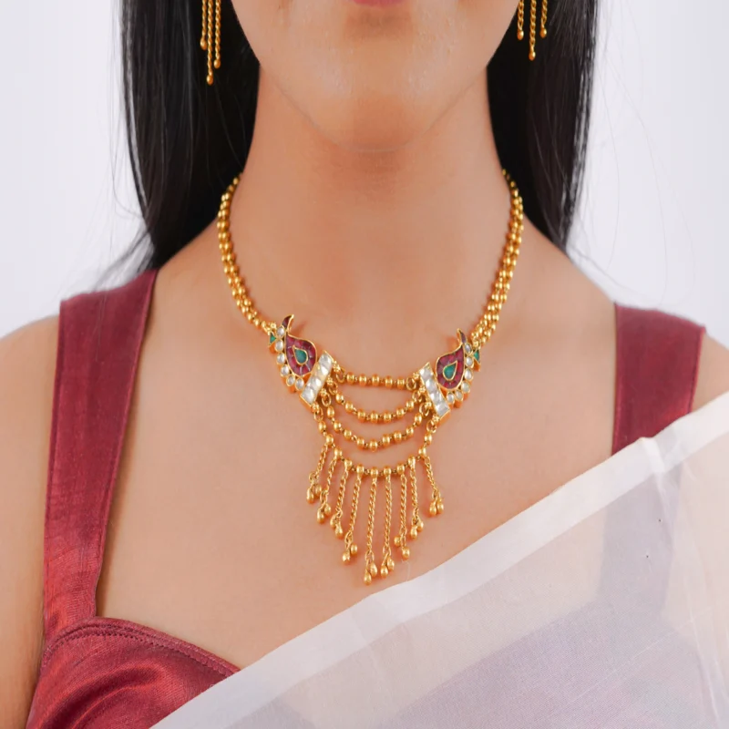 Antique Chapla Necklace (AN-NK-57-M)